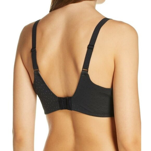 🆕WACOAL Back Appeal Non-padded Seamless Underwire Bra 36C Black #855303 - Picture 3 of 13